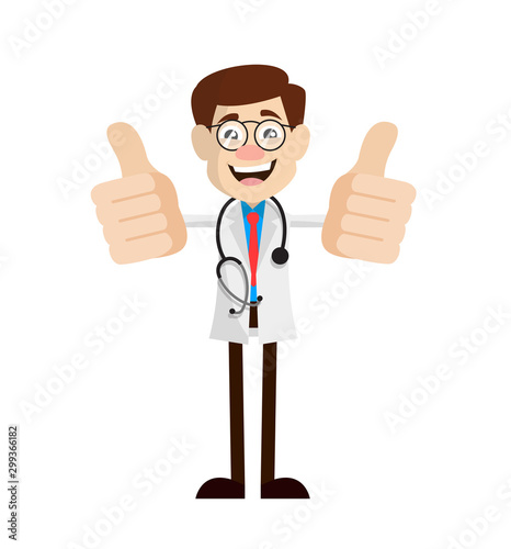 Physician Doctor - Double Thumbs Up