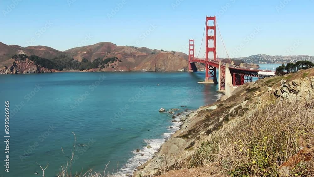 Timelapse Golden Gate Bridge and Waterfront in San Francisco California Timelapse Golden Gate Bridge and Waterfront in San Francisco California