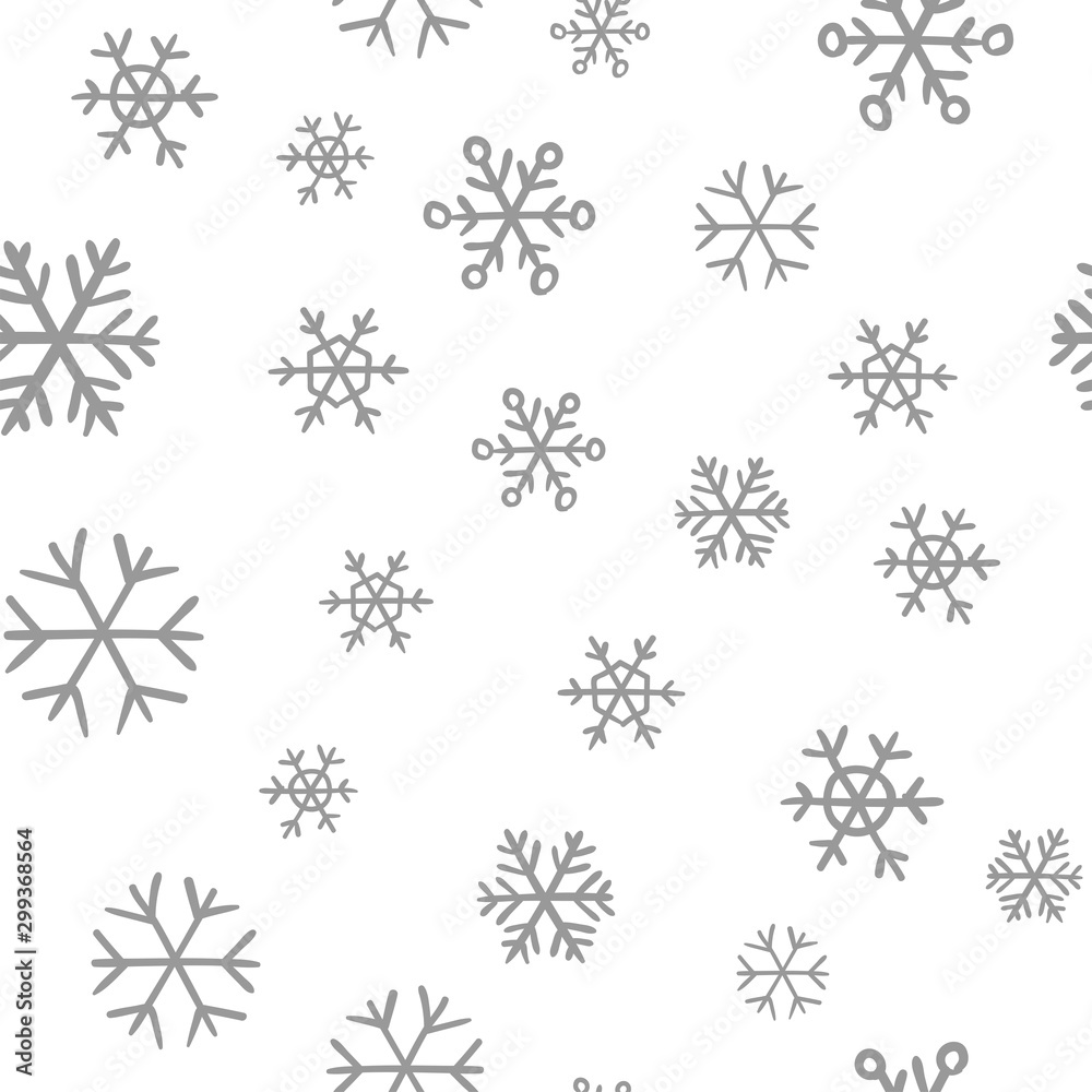 Snowflakes seamless pattern. Snow winter holidays background texture. Christmas elements. Snowflakes seamless pattern. Snow winter holidays background texture. Christmas elements.