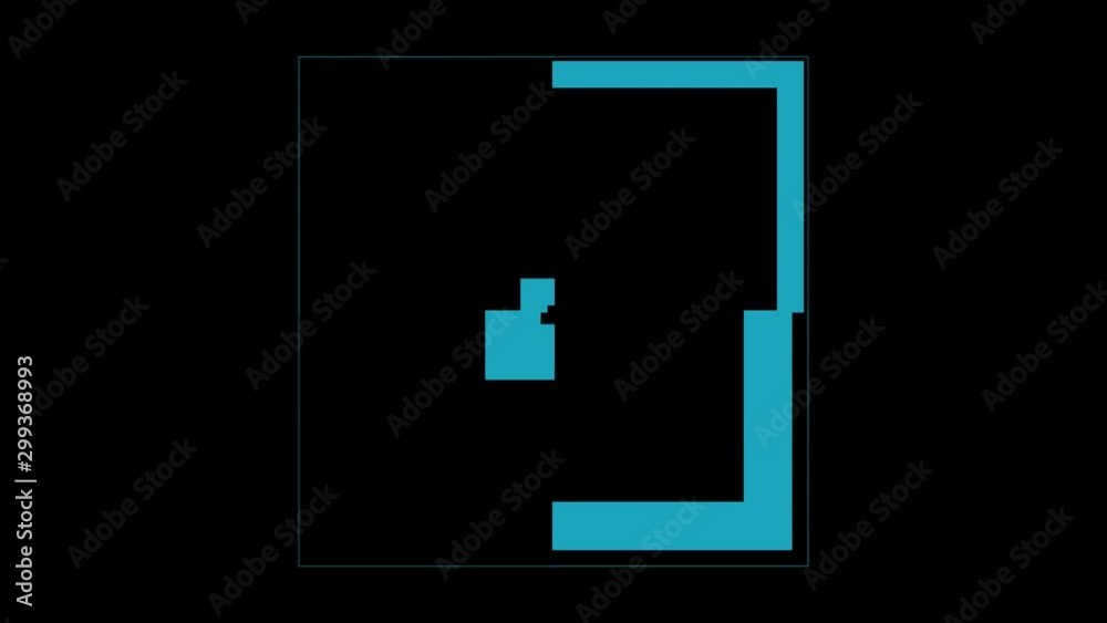 Square Shape FX Animation Elements 10 in 1 Pack. Alpha Channel Video ...