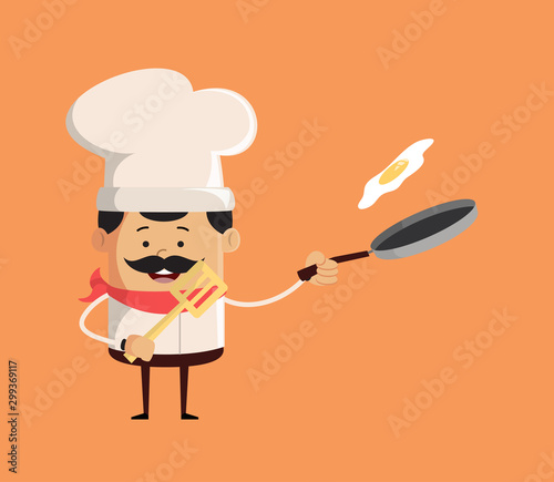 Professional Cute Chef - Preparing Food