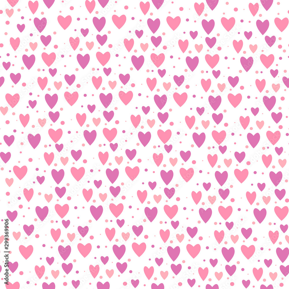 Seamless pattern pink hearts for fabric design. Love vector pattern. suited for packaging for St. Valentine's Day. Seamless pattern pink hearts for fabric design. Love vector pattern. suited for packaging for St. Valentine's Day.