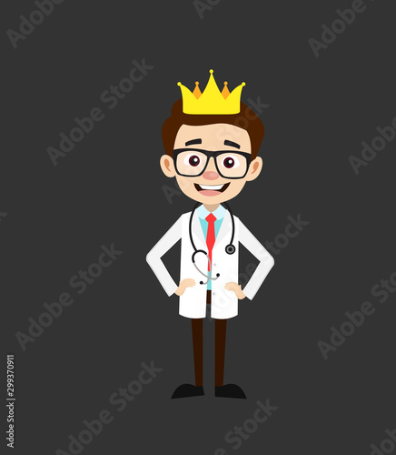 Professional Doctor - Wearing a Crown