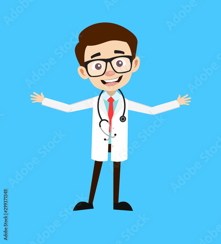 Professional Doctor - In Cheerful Pose