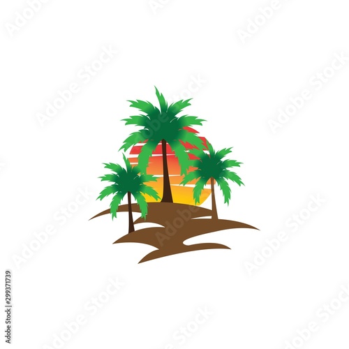 Summer Beach Holiday logo design
