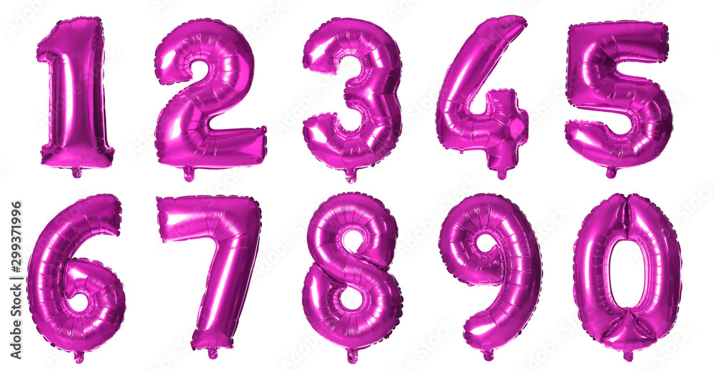 Blue number one balloon on white background Blue number one balloon on white background