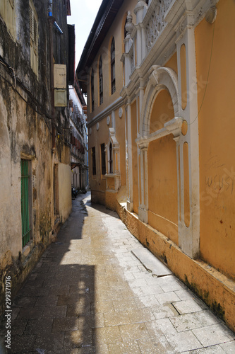 Street of Stone Town  Zanzibar  Tanzania  Africa
