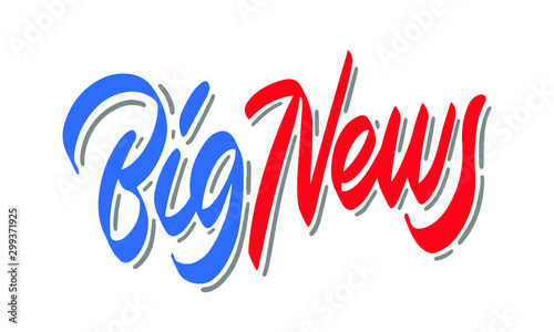 Big news sign, emblem, label, badge,sticker. Designed for your web site design, logo, app, UI -