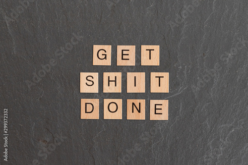 Get Shit Done Written With Game Tiles