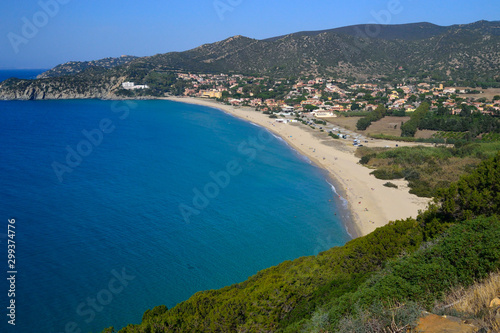 Vista della spiaggia di Solanas © Rodolfo