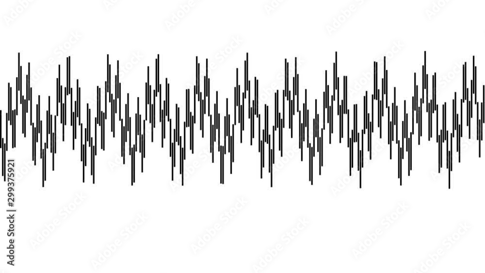 Endless Loop of Sine Wave Pattern Pulsing Back and Forth Endless Loop of Sine Wave Pattern Pulsing Back and Forth