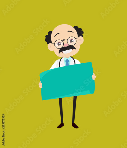 Psychiatrist - Holding a Paper Banner