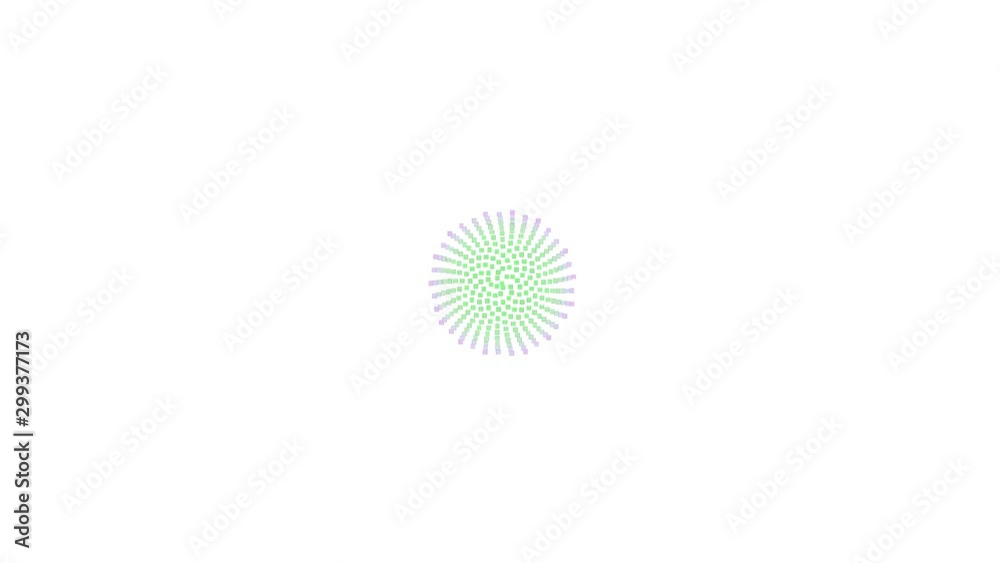 RGB Colored Spiral Emerging From Frame Centre RGB Colored Spiral Emerging From Frame Centre