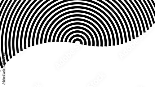 Wallpaper Mural Concentric Semi Circles Oscillating Half Ringed Circular Pattern Loop Torontodigital.ca