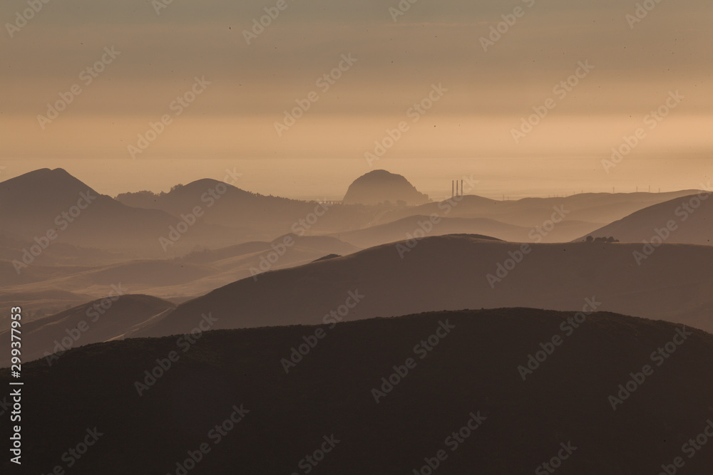 California hills silhouette