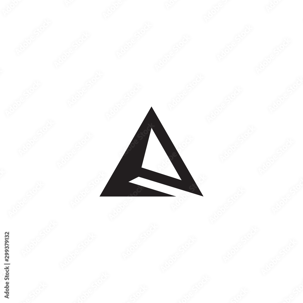 Abstract triangle logo with initial letter A design vector template illustration Abstract triangle logo with initial letter A design vector template illustration