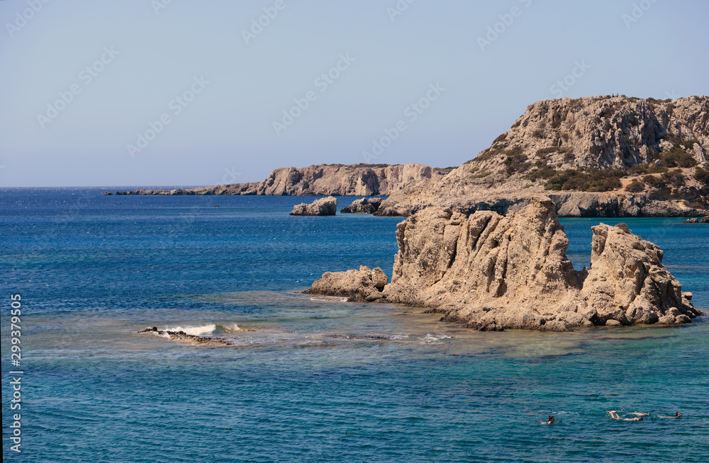 cliffs, karpathos, greece, mediterranean