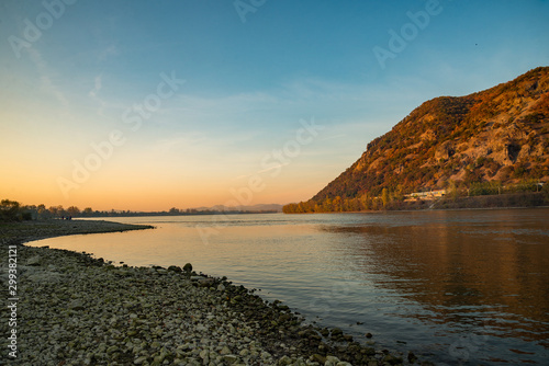 sunset in Hungary, Dömös at Dunakanyar