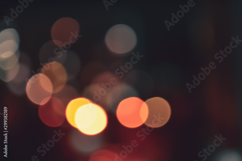 Bokeh of city lights