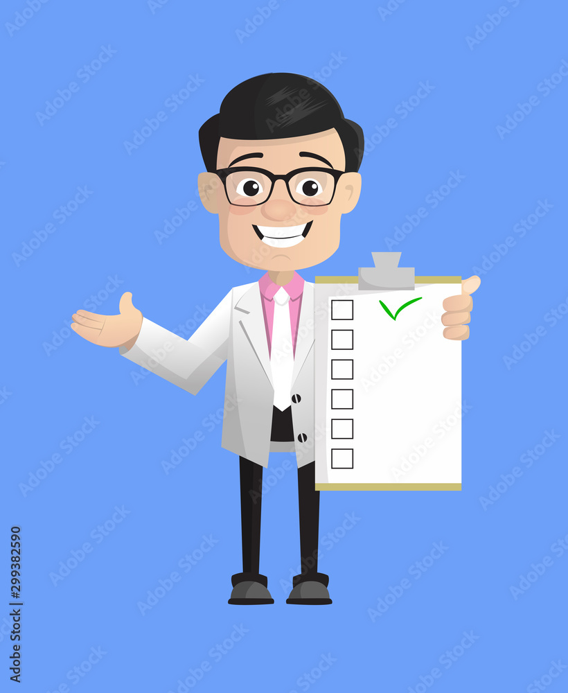 Surgeon - Showing a Checklist