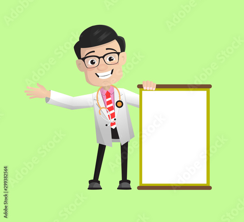 Surgeon - Joyfully Presenting a Blank  Board