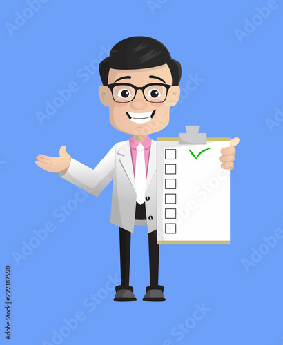 Surgeon - Showing a Checklist