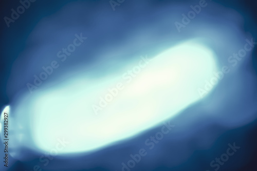 Blue neon bokeh