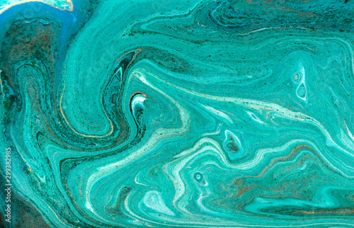 Beautiful unique turquoise acrylic marble background