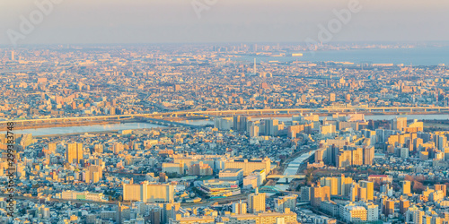Photography Tokyo Aerial Cityscape Sunset View