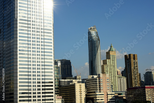 High Angle View Of Buildings In City Against Sky 