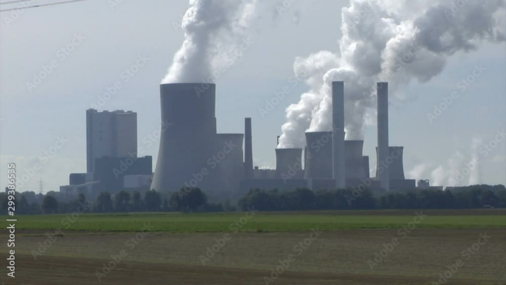 A lignite-fired power station in Germany. A lignite-fired power station in Germany.