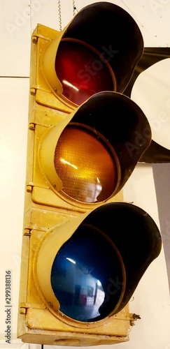 Vintage traffic lights up close and personal © Kristin