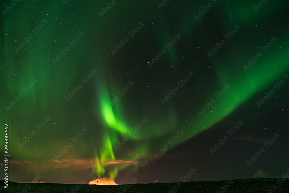 Aurora Borealis Northern Lights over Iceland
