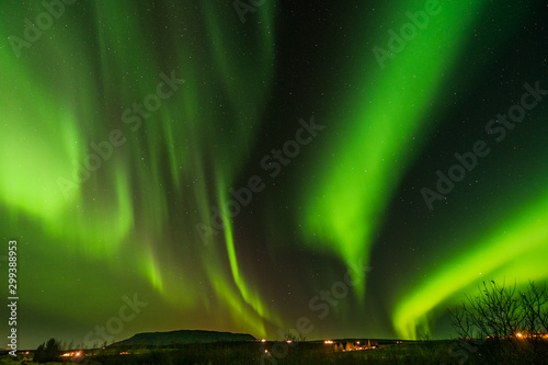 Fototapeta Naklejka Na Ścianę i Meble -  Aurora Borealis Northern Lights over Iceland