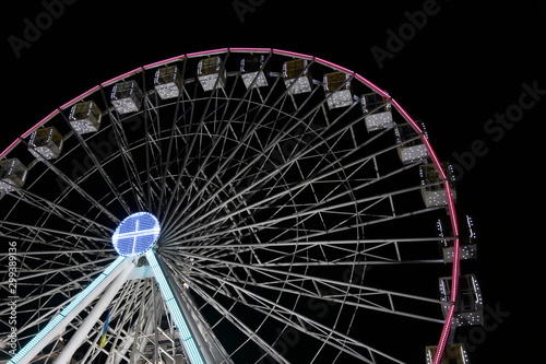 Ferris wheel against the night sky photo