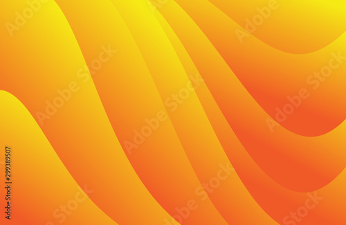 Orange Abstract background template, cover design, banner, business flyer, gradient texture, wave vector illustration, web wallpaper