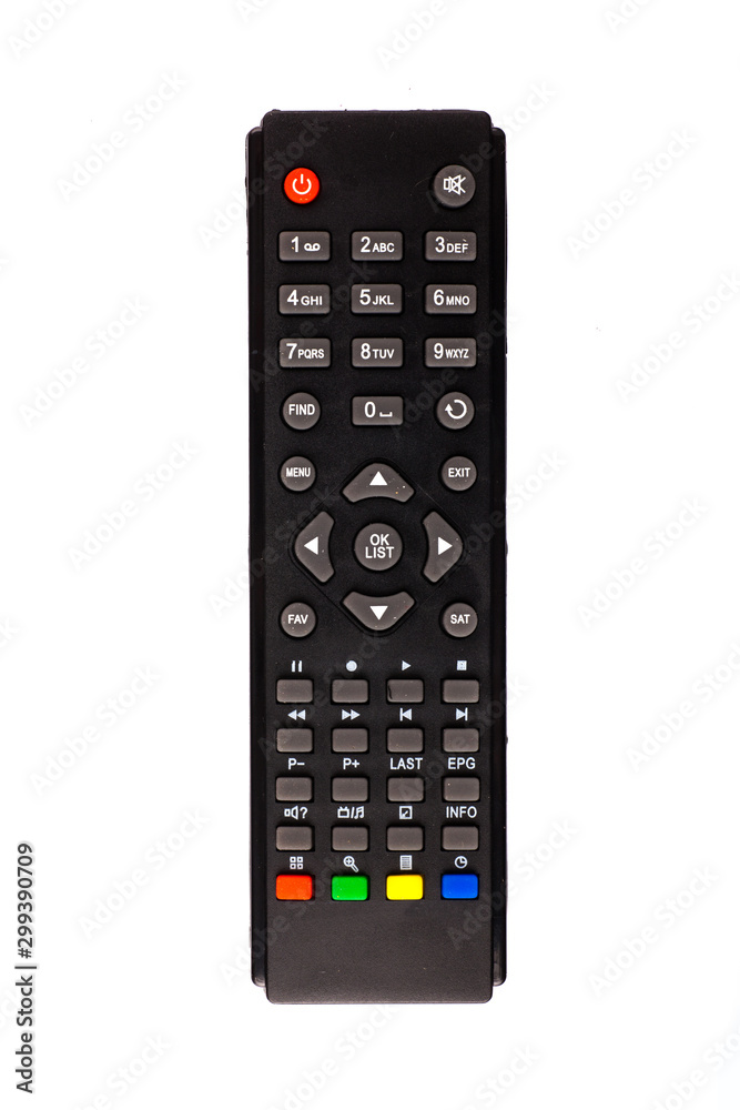 unnamed tv remote control on white background unnamed tv remote control on white background
