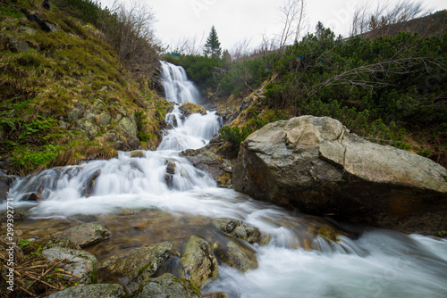 Waterfall in Low Tatras  Slovakia  Vajskovsky Vodopad Nizke Tatry