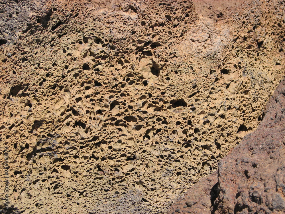 textured volcanic rock