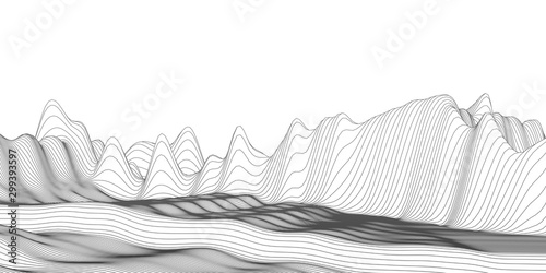 Abstract digital landscape....