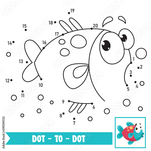 Dot To Dot Game Illustration For Children Education