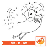 Dot To Dot Game Illustration For Children Education