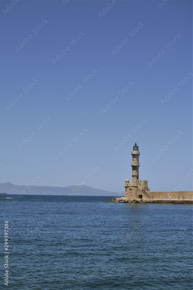 lighthouse in crete