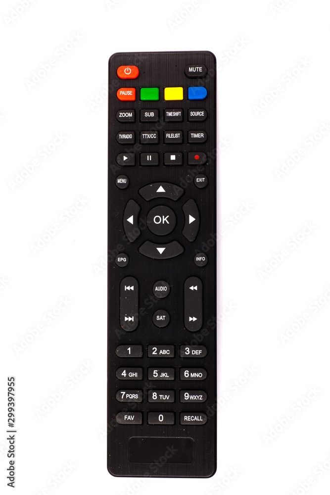 unnamed tv remote control on white background unnamed tv remote control on white background
