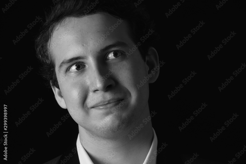 Obraz premium young man studio portrait