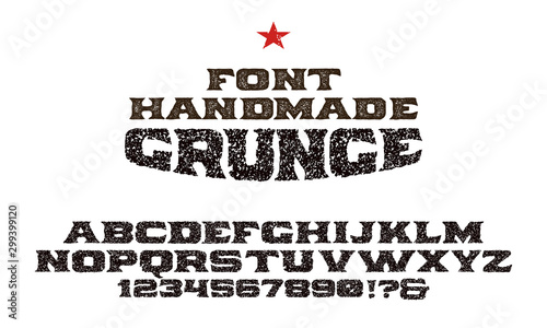 Grunge Alphabet vector set for your design
