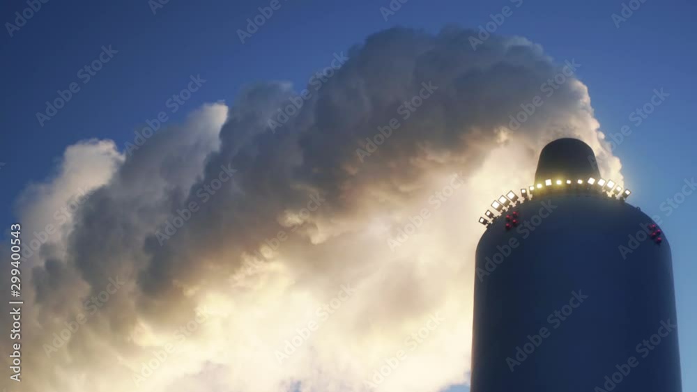 Air pollution by smoke coming out of factory chimneys. Pipes with smoke: industrial production, plant, air pollution. Dense thick smoke comes from industrial pipes Air pollution by smoke coming out of factory chimneys. Pipes with smoke: industrial production, plant, air pollution. Dense thick smoke comes from industrial pipes