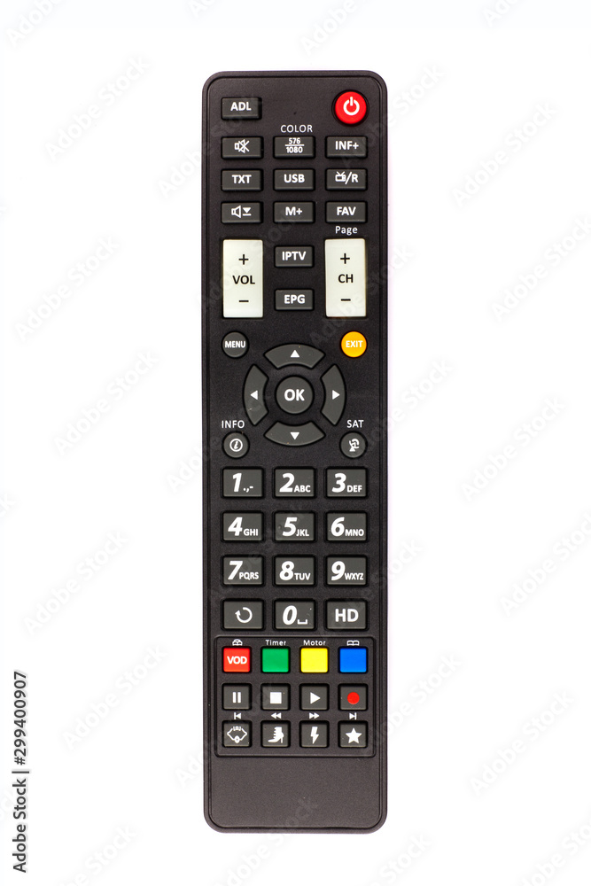 unnamed tv remote control on white background unnamed tv remote control on white background