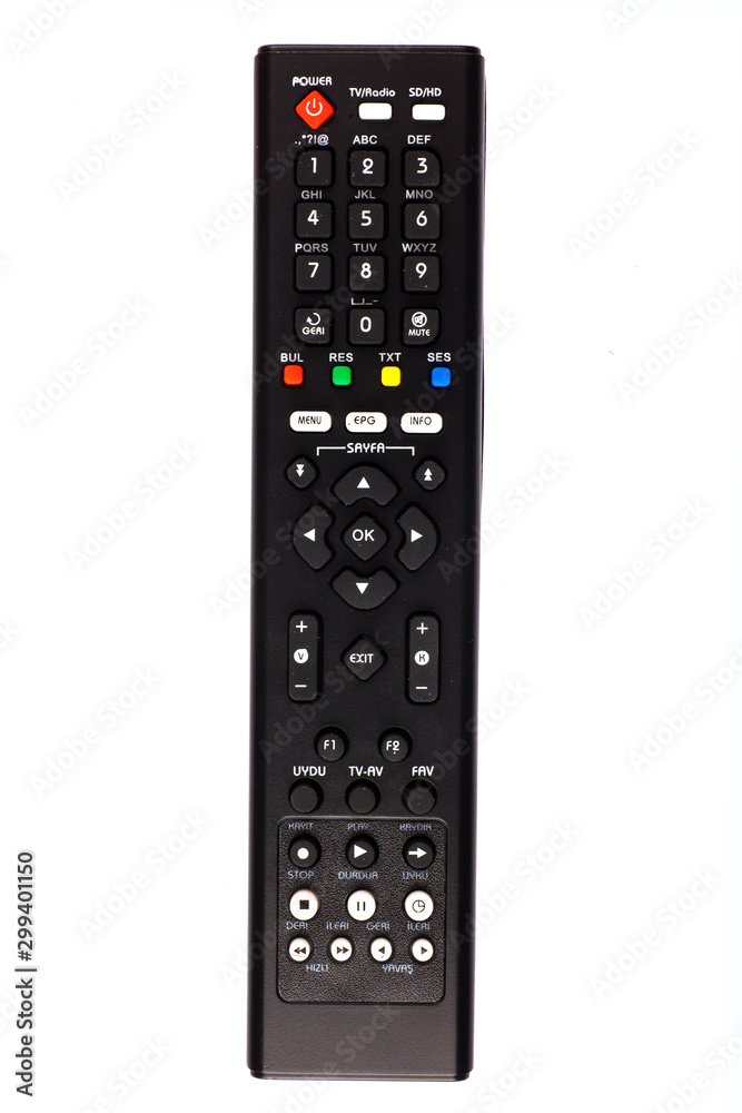 unnamed tv remote control on white background unnamed tv remote control on white background