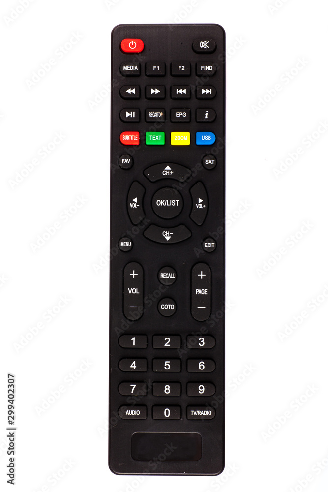 unnamed tv remote control on white background unnamed tv remote control on white background